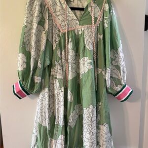 Entro Mint Green Floral Dress